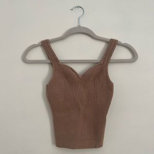 Abercrombie & Fitch - Sweetheart Neckline Ribbed Tank XS